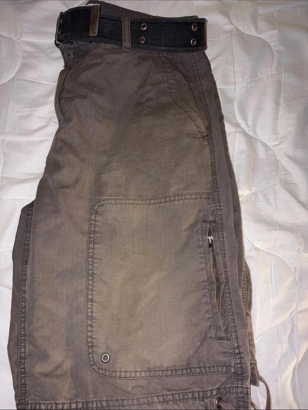Calvin Klein Men's Cargo Shorts - White, Light Gray, Brown